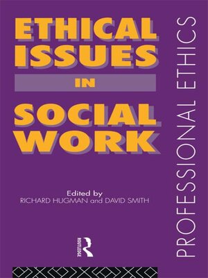 cover image of Ethical Issues in Social Work